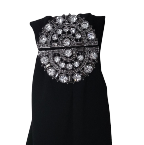 Lauren Ralph Lauren One Shoulder Black Dress, Size 12 - Picture 5 of 10